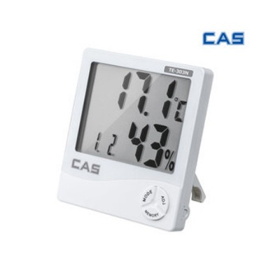 카스 디지털 온습도계 TE-303N 온도 습도 시간 설정
