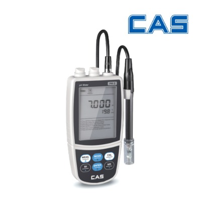 카스 휴대용 pH측정기 PM-2 산도 수질 온도 측정 센서교체가능 / 폐수 양어장 식품 연구소