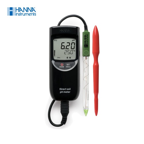 HANNA HI99121 휴대용 pH 측정기 (토양용)