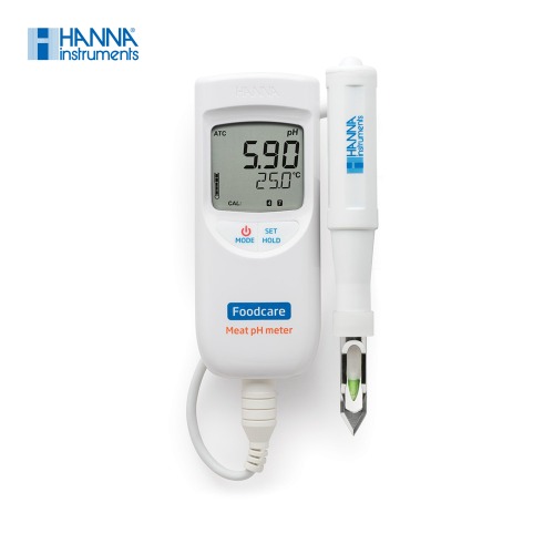 HANNA 육류 pH 측정기 HI99163 고기 온도 측정 휴대용 생활방수