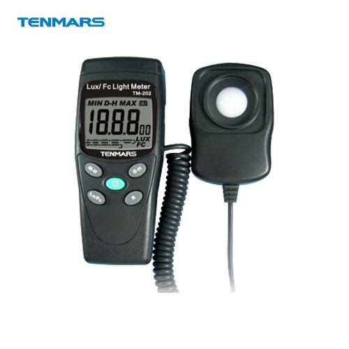 TENMARS 디지털 조도계 TM-202 Lux 조도 빛 측정