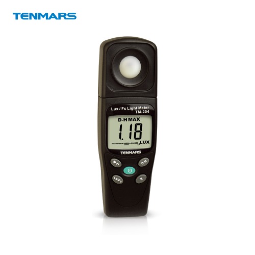 TENMARS 디지털 조도계 TM-204 Lux 빛 조도측정기