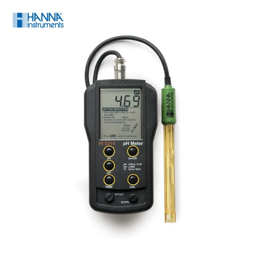 HANNA HI8314 휴대용 pH 측정기 (복합전극) PH METER pH/mV/Temp