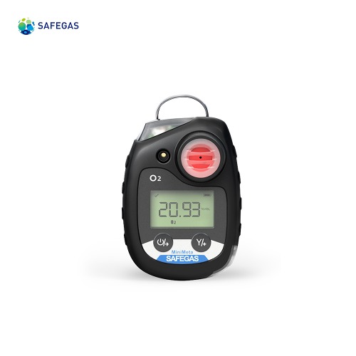 세이프가스 휴대용 단일 가스측정기 MiniMeta O2 CO H2S 가스선택