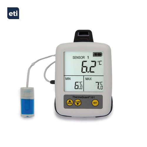 ETI 병원용 고정밀 냉장고 백신 온도계 써마가드-101 PHARM (226-911) 온도 모니터링