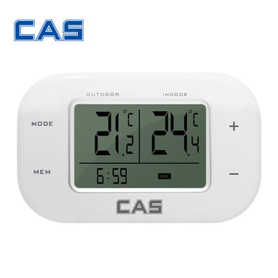 카스 냉장고 온도계 내/외부 동시 표시 시계 T014R