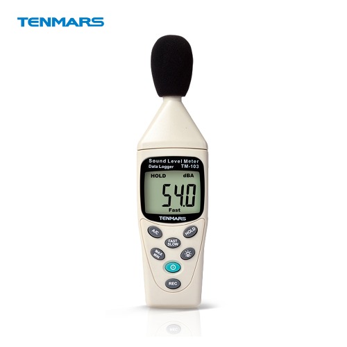 TENMARS 디지털 소음계 TM-103 데이터로거 dB 측정