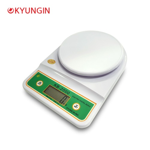 경인산업 디지털 주방저울 KB-2000 (2kg/1g) 전자저울