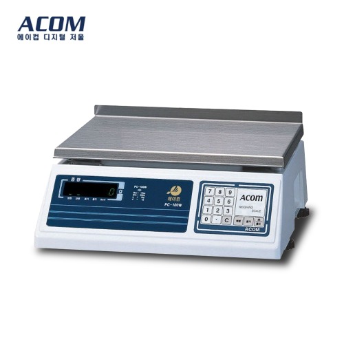 에이컴 유통형 전자저울 PC-100W 20kg (1g) 충전식 국내생산 정밀급 저울