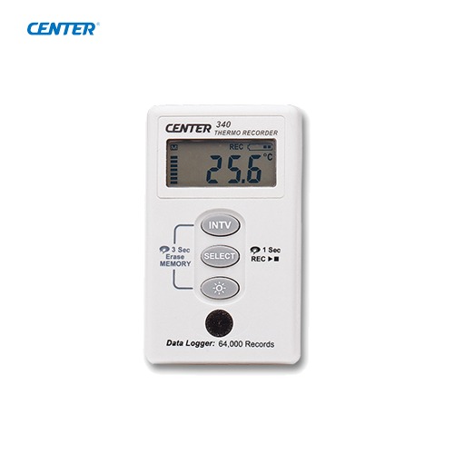 CENTER 데이터로거 온도기록계 CENTER340 (생활방수) 온도계