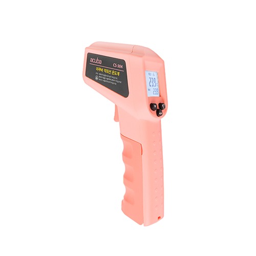 (리퍼비쉬) 아쿠바 비접촉 적외선 온도계 CS-304 -50~380도 (핑크) 단순반품