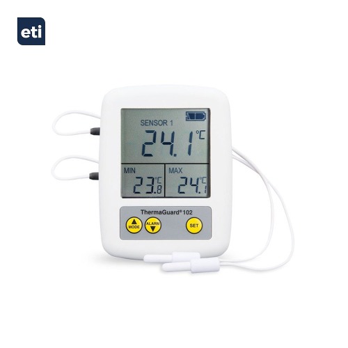 ETI 냉장고 냉동고 온도 모니터링 온도계 써마가드-102 (226-512) 동시측정